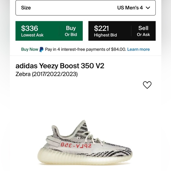 adidas Yeezy Boost 350 V2 Zebra - Picture 6 of 6
